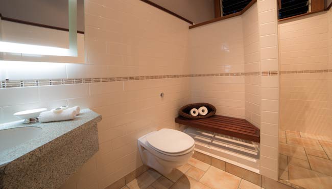 Private bathroom at your luxury Takaka accommodation